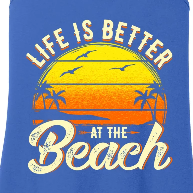 Vacation Life Is Better At The Beach Souvenir Gift Ladies Essential Tank