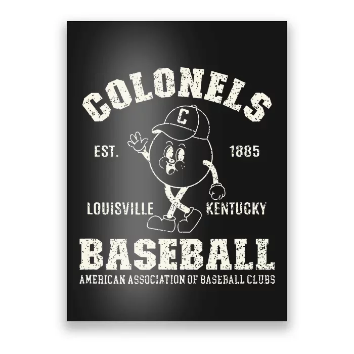 Vintage Louisville Kentucky Baseball Colonels Poster