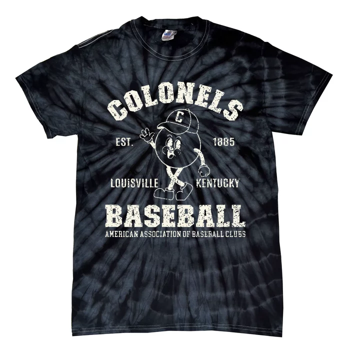 Vintage Louisville Kentucky Baseball Colonels Tie-Dye T-Shirt