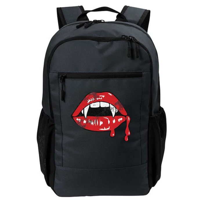 Vampire Lips Lazy Halloween Costume Blood Fangs Daily Commute Backpack