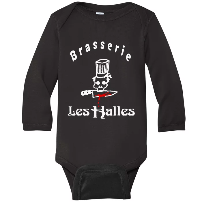 Vintage Looking Les Halles Baby Long Sleeve Bodysuit