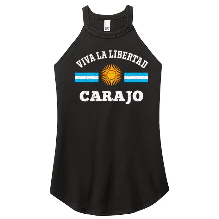 Viva La Libertad Carajo Javier Milei Presidente De Argentina Women’s Perfect Tri Rocker Tank