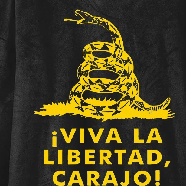 Viva La Libertad Carajo Milei Libertarian Ancap Liberty Hooded Wearable Blanket