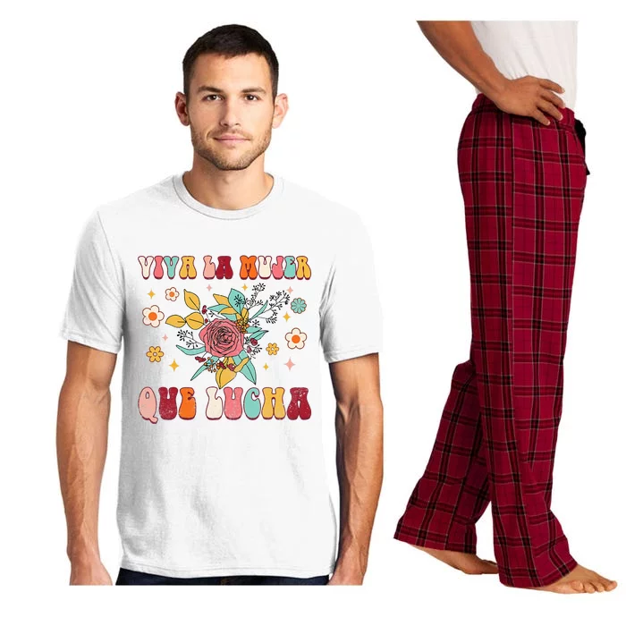 Viva La Mujer Que Lucha Latina Power Feminist Mexican Groovy Pajama Set