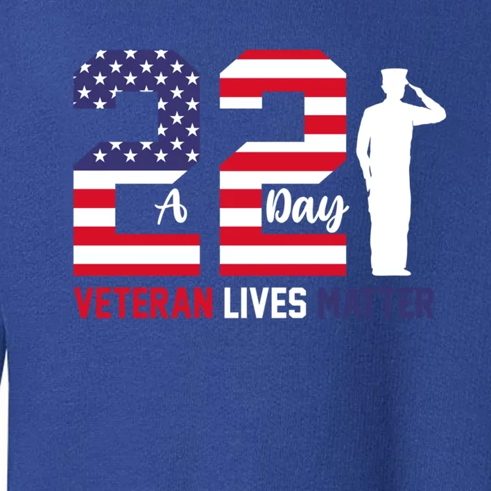 Veteran Lives Matter Veterans Day Gift Toddler Sweatshirt