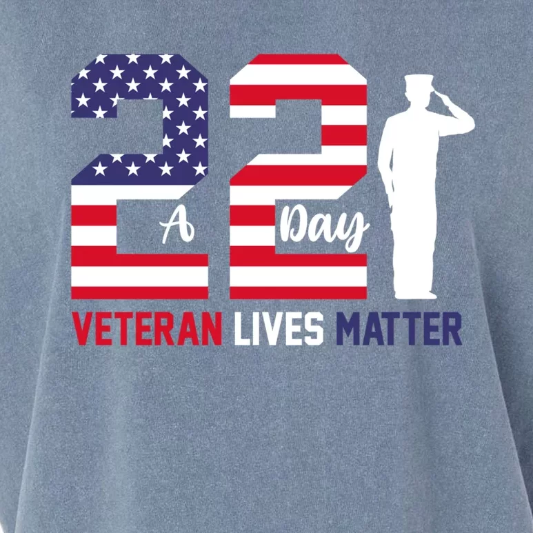 Veteran Lives Matter Veterans Day Gift Garment-Dyed Women's Muscle Tee