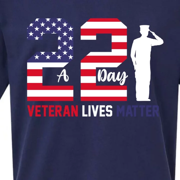 Veteran Lives Matter Veterans Day Gift Sueded Cloud Jersey T-Shirt