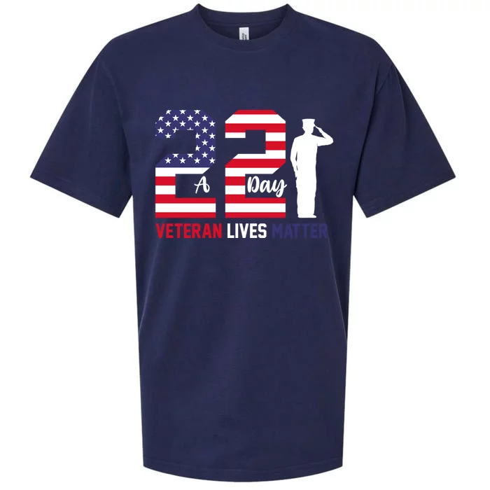 Veteran Lives Matter Veterans Day Gift Sueded Cloud Jersey T-Shirt