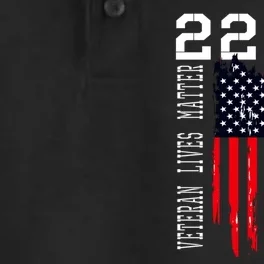 Veteran Lives Matter Suicide Awareness Ptsd Veteran 22 Day Cool Gift Dry Zone Grid Performance Polo