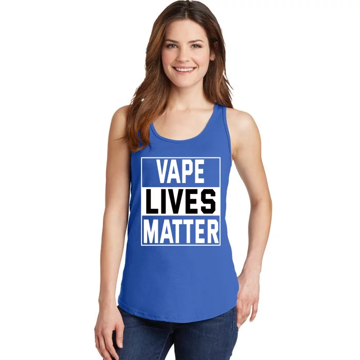 Vape Lives Matter #Dont Ban Vaping Funny Gift Ladies Essential Tank