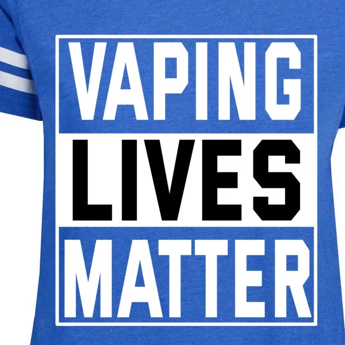 Vaping Lives Matter #Dont Ban Vaping Gift Enza Ladies Jersey Football T-Shirt