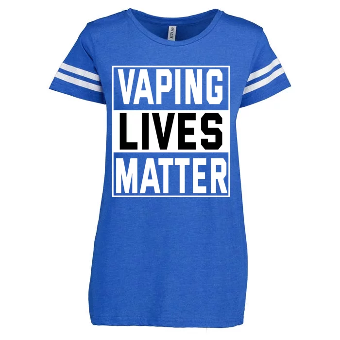 Vaping Lives Matter #Dont Ban Vaping Gift Enza Ladies Jersey Football T-Shirt