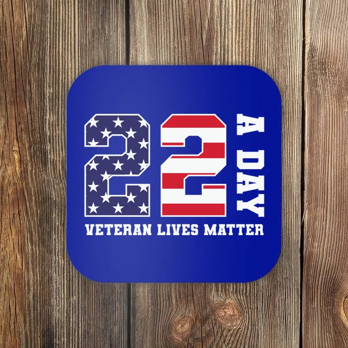 Veteran Lives Matter 22 Soldier Patriotic Gift Coaster