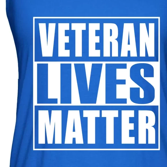 Veterans Lives Matter Veterans Day Gift Ladies Essential Flowy Tank