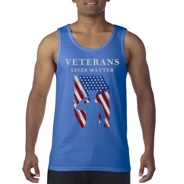 Veterans Lives Matter Veterans Day Gift Tank Top