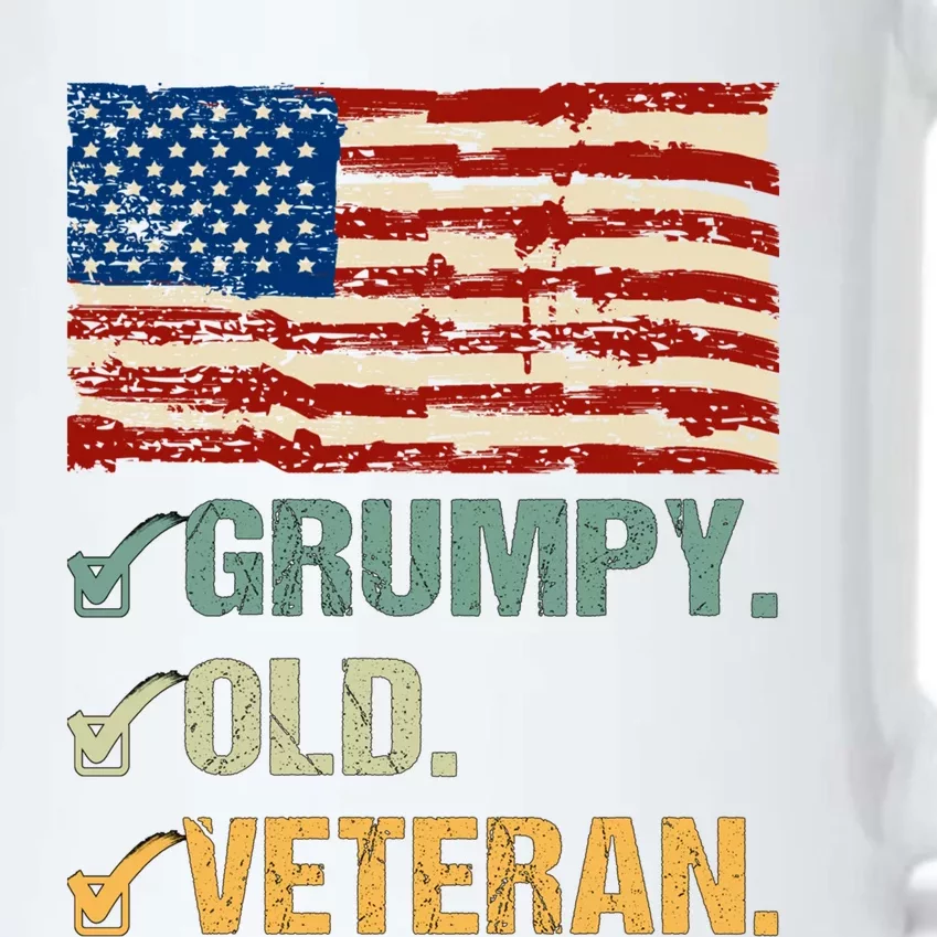 Veteran Lives Matter Grumpy Old Veteran Vietnam Veterans Day Cool Gift Black Color Changing Mug