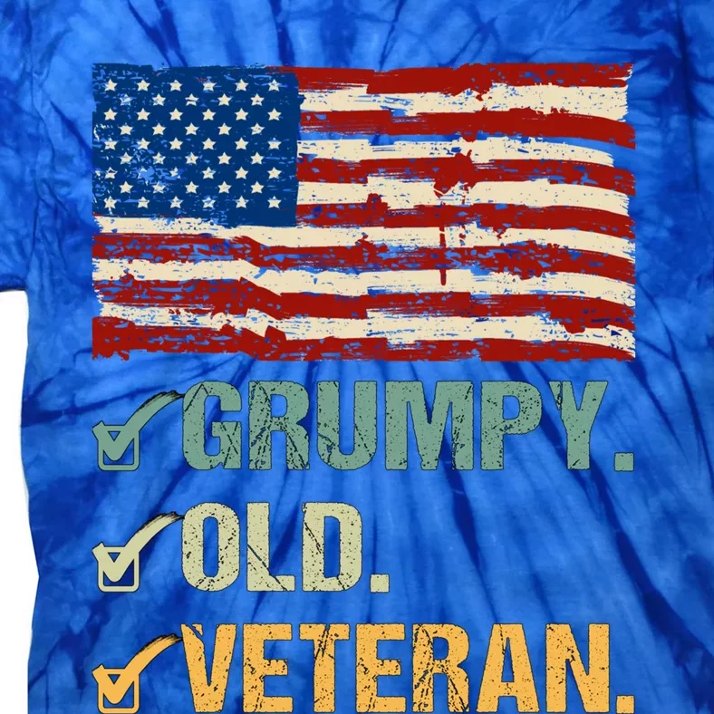 Veteran Lives Matter Grumpy Old Veteran Vietnam Veterans Day Cool Gift Tie-Dye T-Shirt