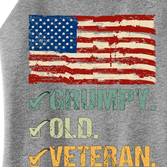 Veteran Lives Matter Grumpy Old Veteran Vietnam Veterans Day Cool Gift Women’s Perfect Tri Rocker Tank