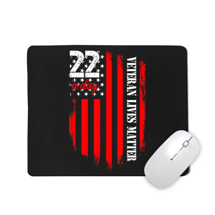 Veteran Lives Matter Suicide Awareness Ptsd Veteran 22 Day Mousepad