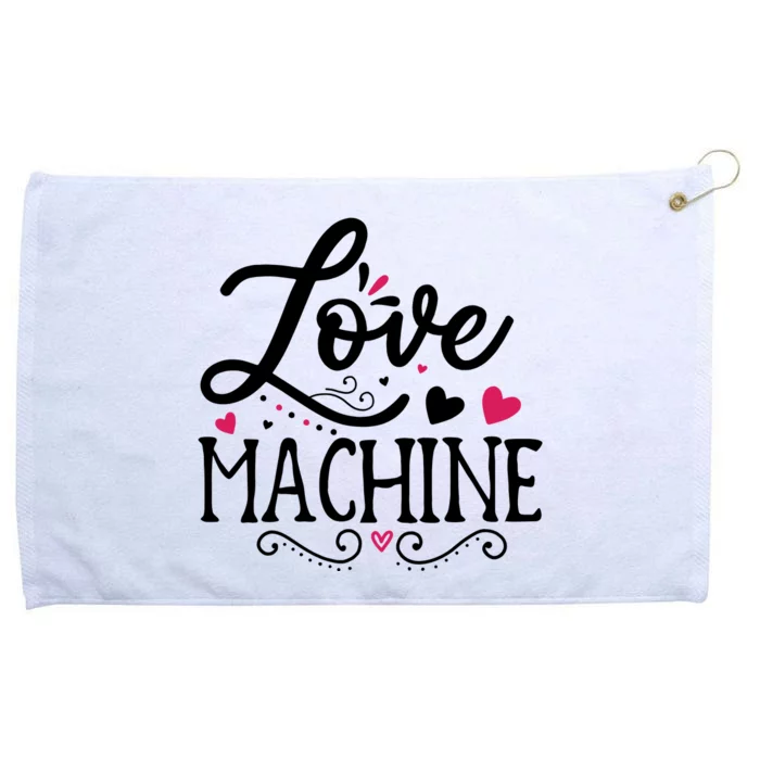 Valentine Love Machine Grommeted Golf Towel