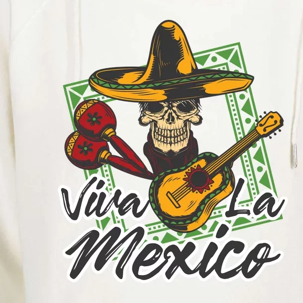 Viva La Mexico Womens Funnel Neck Pullover Hood