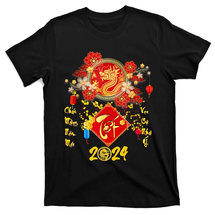 Vietnamese Lunar New Year 2024 Tet Viet Chuc Mung Nam Moi T-Shirt