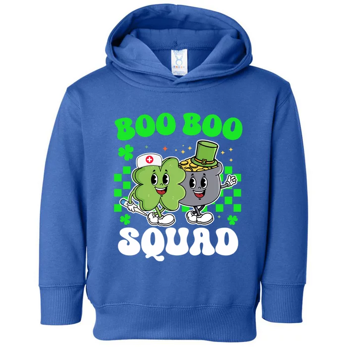 Vintage Lucky Nurse Boo Boo Squad St Patricks Day Team Gift Toddler Hoodie