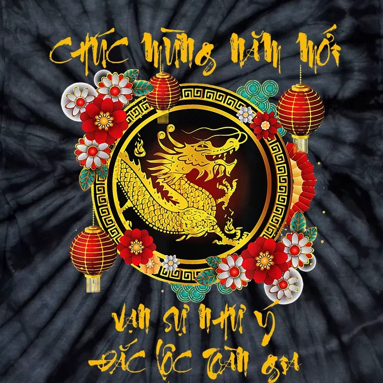 Vietnamese Lunar New Year Of The Dragon Tie-Dye T-Shirt