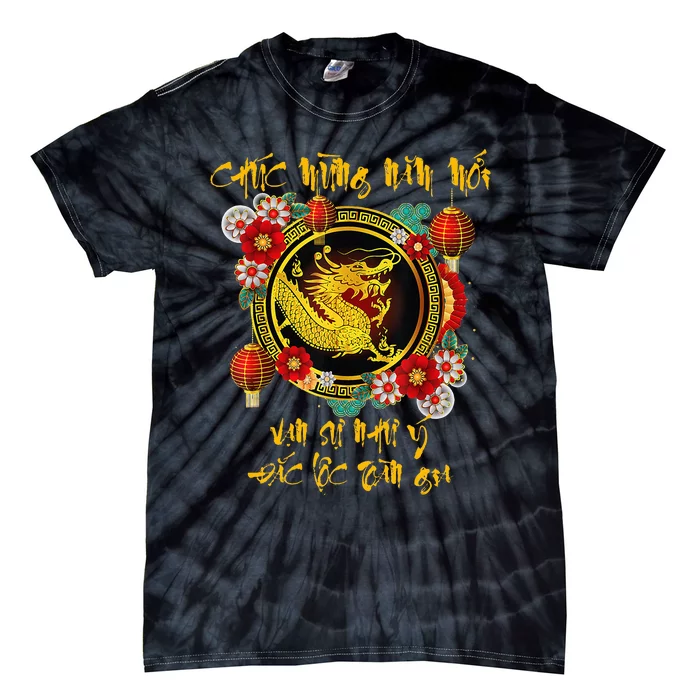 Vietnamese Lunar New Year Of The Dragon Tie-Dye T-Shirt