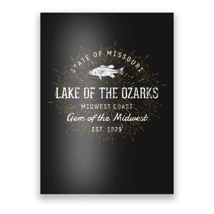 Vintage Lake Of The Ozarks Retro Poster