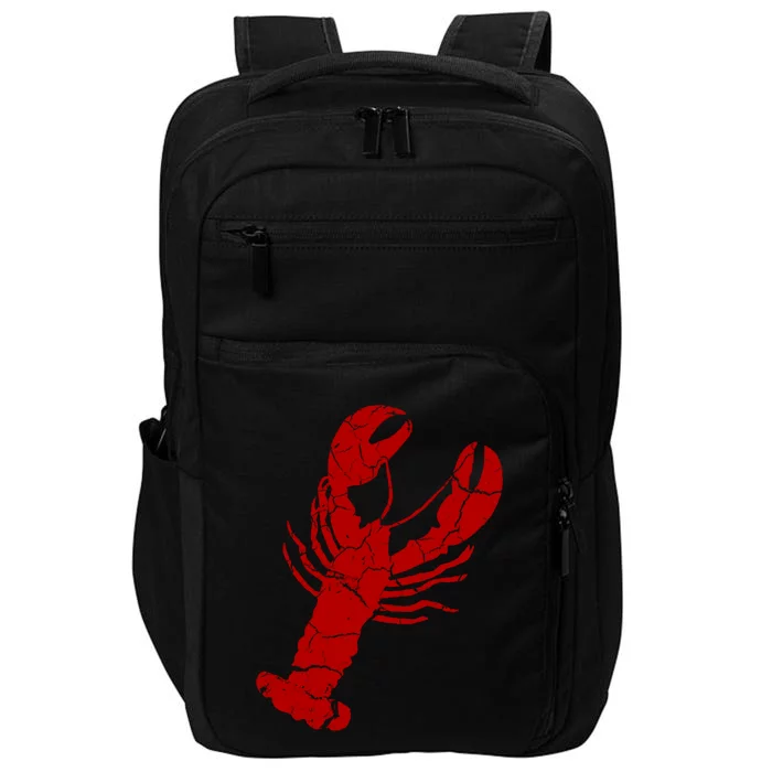 Vintage Lobster Print Lobster Gift Impact Tech Backpack