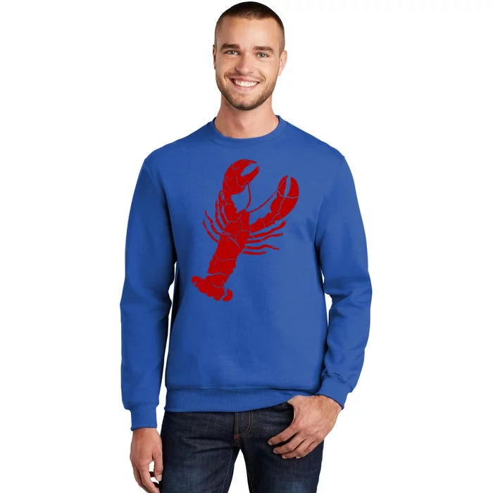 Vintage Lobster Print Lobster Gift Sweatshirt