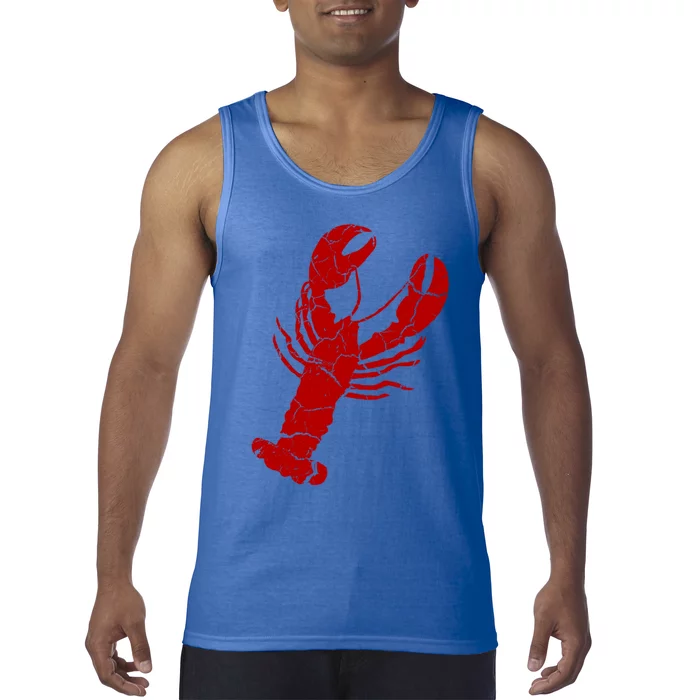 Vintage Lobster Print Lobster Gift Tank Top