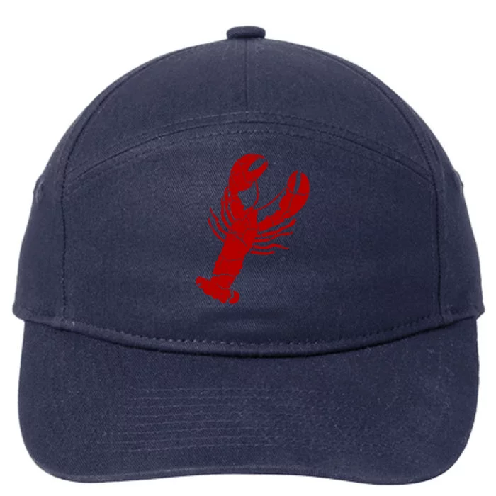 Vintage Lobster Print Lobster Gift 7-Panel Snapback Hat