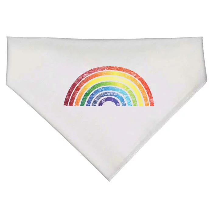 Vintage Lgbt Pride Cute Gift Equality Awareness Gay Lesbian Meaningful Gift USA-Made Doggie Bandana