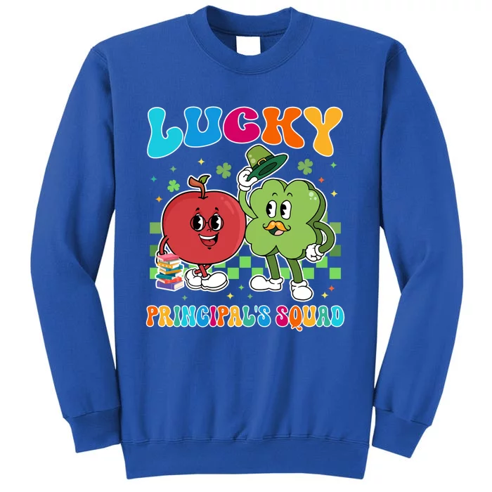 Vintage Lucky Principal's Squad St Patrick's Day School Cute Gift Tall Sweatshirt