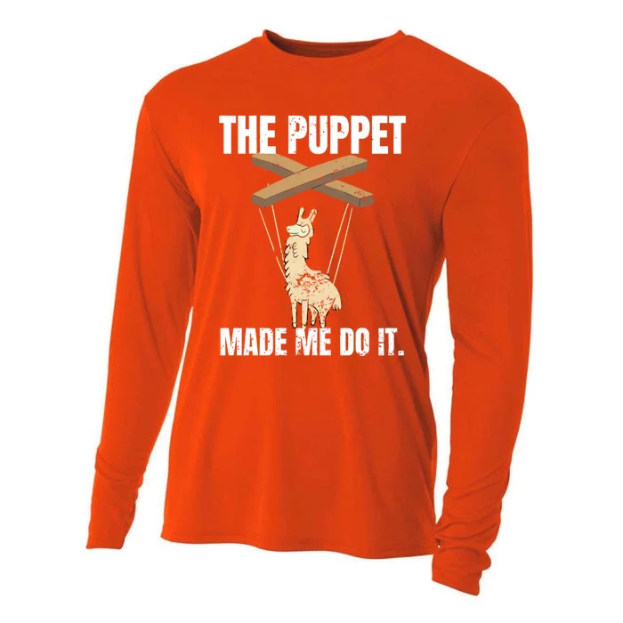 Ventriloquist Llama Puppetmeaningful Giftmademeaningful Giftmemeaningful Giftdo Cooling Performance Long Sleeve Crew