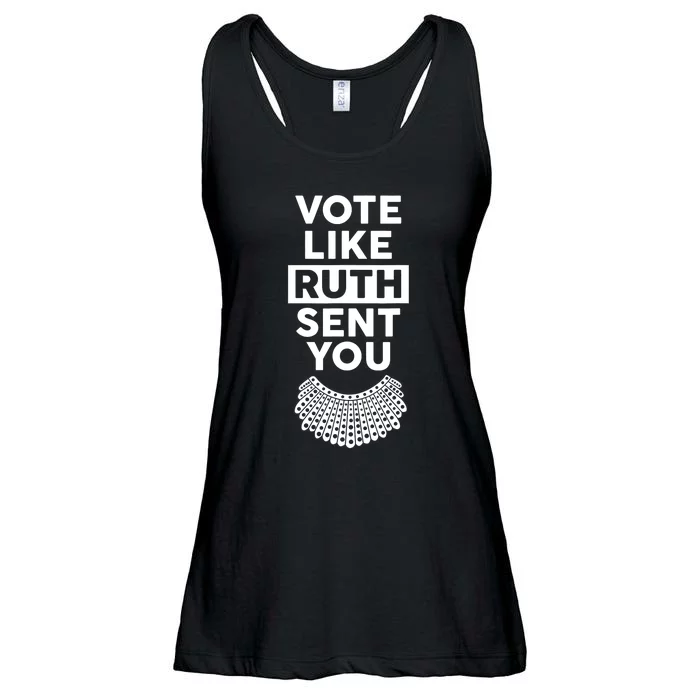 Vote Like Ruth Sent You Feminist Gift Ladies Essential Flowy Tank