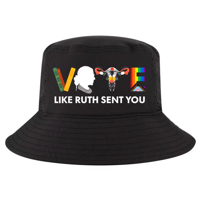 Vote Like Ruth Sent You Uterus Feminist Lgbt Cool Comfort Performance Bucket Hat