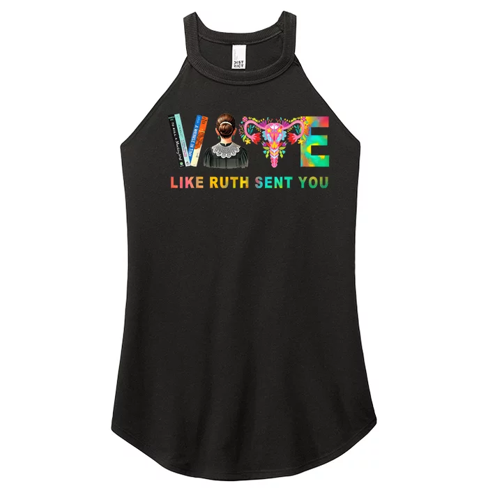 Vote Like Ruth Sent You Rbg Feminist Vote Inspirational Women’s Perfect Tri Rocker Tank