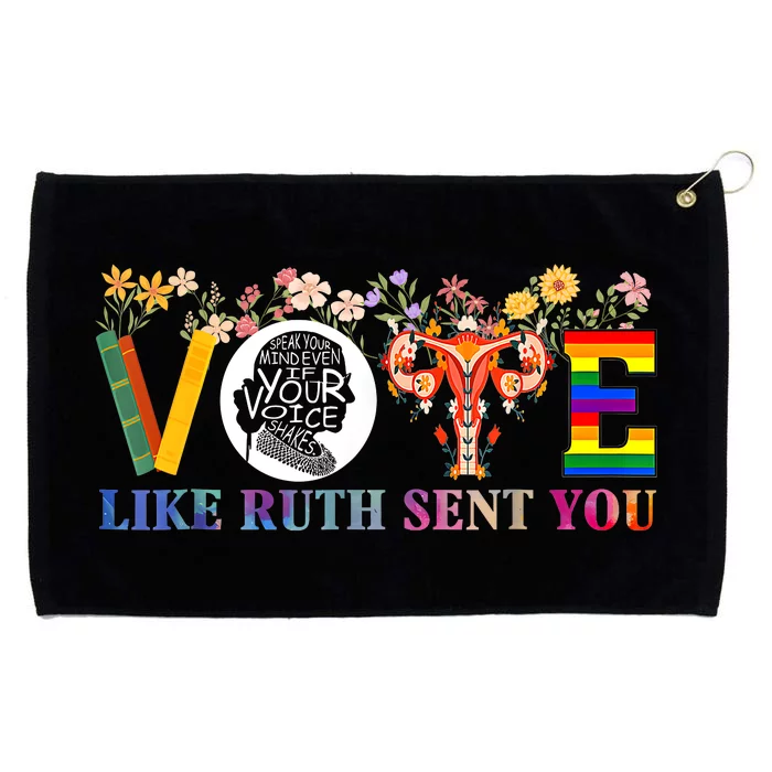 Vote Like Ruth Sent You Feminist Voting Inspirational Grommeted Golf Towel