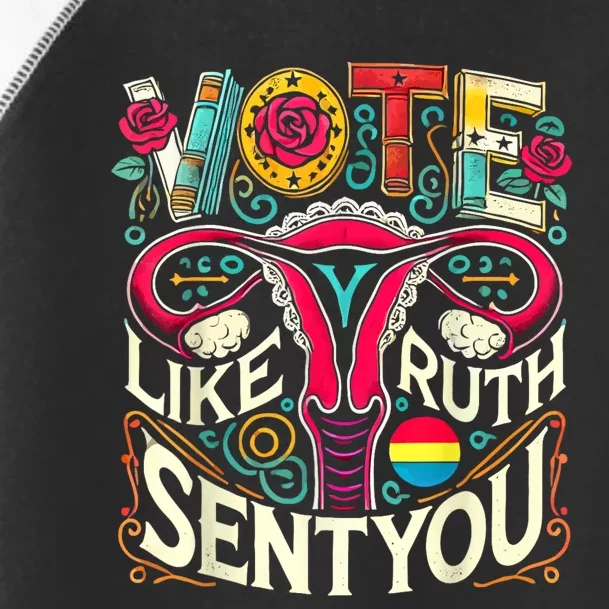 Vote Like Ruth Sent You Rbg Feminist Voting Inspirational Toddler Fine Jersey T-Shirt