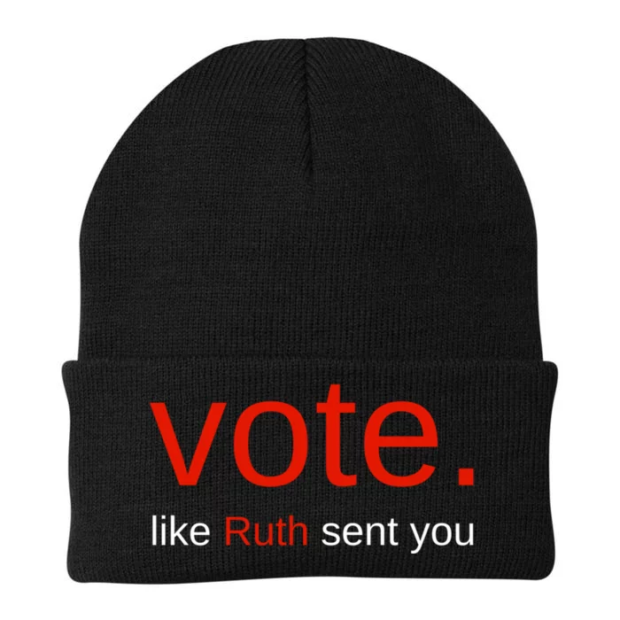 Vote Like Ruth Sent You Funny American Women Saying Knit Cap Winter Beanie