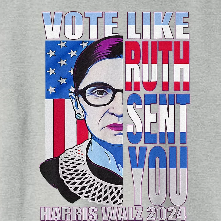 Vote Like Ruth Sent You Feminist Voting Inspirational Women's Crop Top Tee