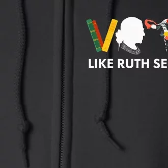 Vote Like Ruth Sent You Uterus Feminist Lgbt Full Zip Hoodie