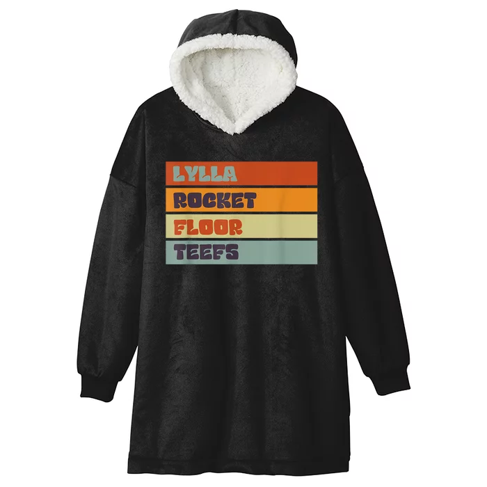 Vintage Lylla & Rocket & Floor & Teefs Funny Birthday Quote Hooded Wearable Blanket