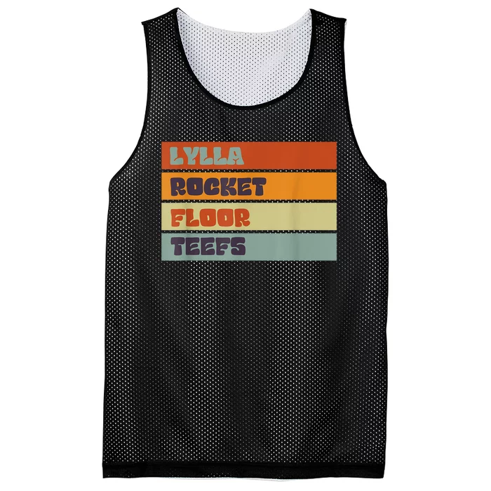 Vintage Lylla & Rocket & Floor & Teefs Funny Birthday Quote Mesh Reversible Basketball Jersey Tank