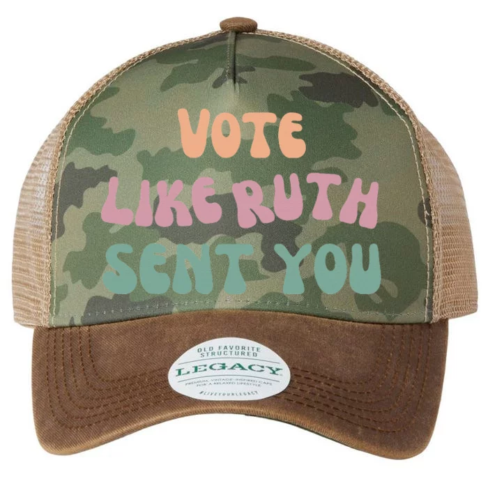 Vote Like Ruth Sent You Legacy Tie Dye Trucker Hat