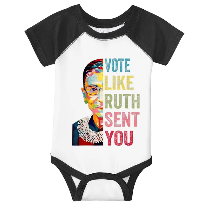 Vote Like Ruth Sent You Infant Baby Jersey Bodysuit