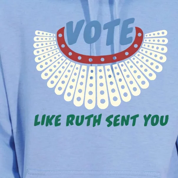 Vote Like Ruth Sent You Ruth Bader Ginsburg Rbg Feminist Unisex Surf Hoodie